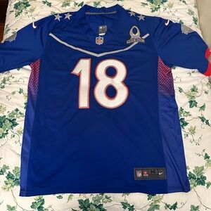 Minnesota Vikings #18 Justin Jefferson 2022 Probowl Jersey Blue